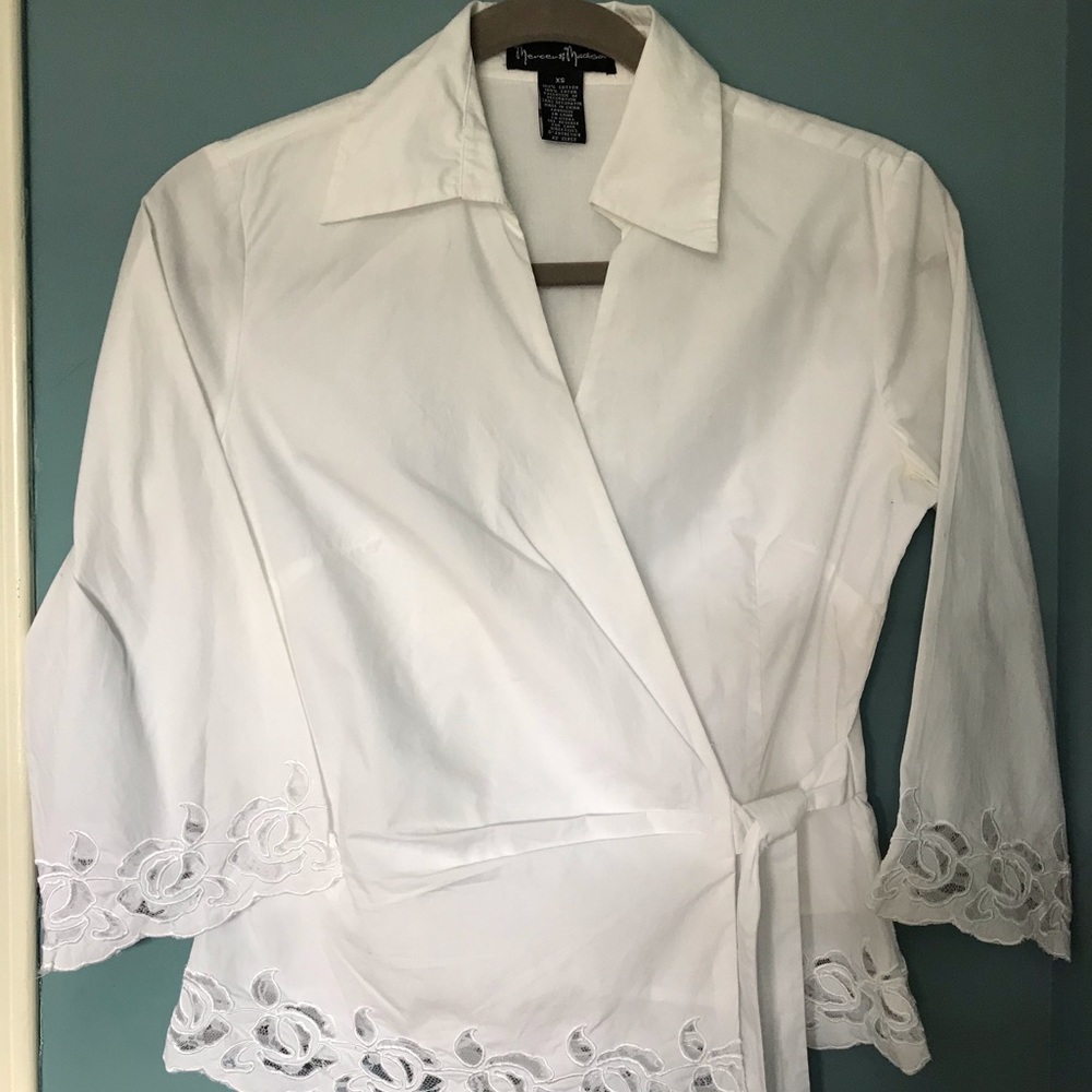 Embroidered blouse, 100% cotton, size S